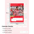 SUNDERLAND FC 2025 A3 CALENDAR