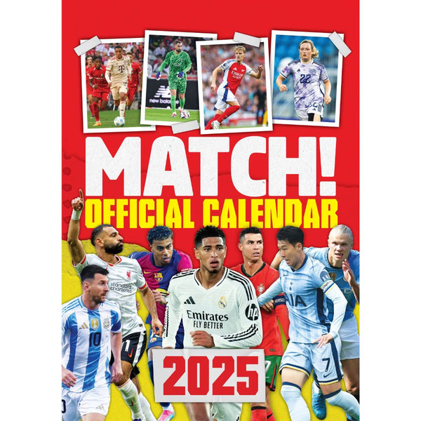 MATCH! FOOTBALL (MAGAZINE) 2025 A3 CALENDAR