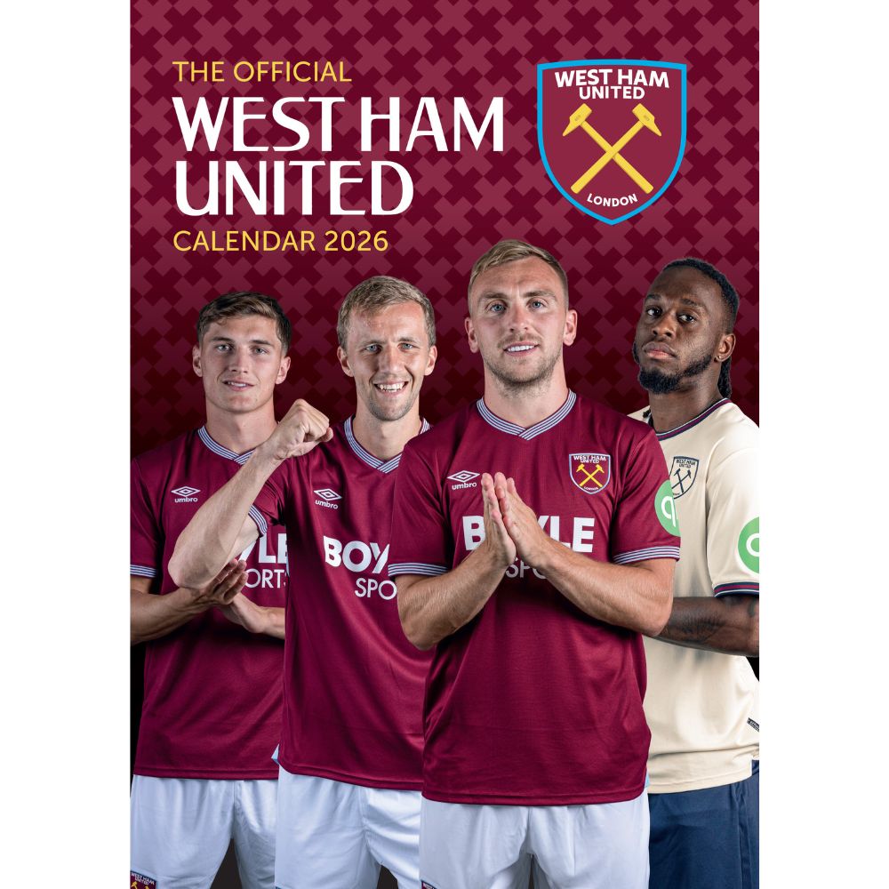 WEST HAM UNITED FC 2026 A3 CALENDAR