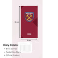 WEST HAM UNITED FC 2026 SLIM DIARY