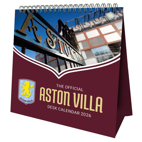 ASTON VILLA FC 2026 DESK EASEL CALENDAR