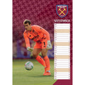 WEST HAM UNITED FC 2027 A3 CALENDAR