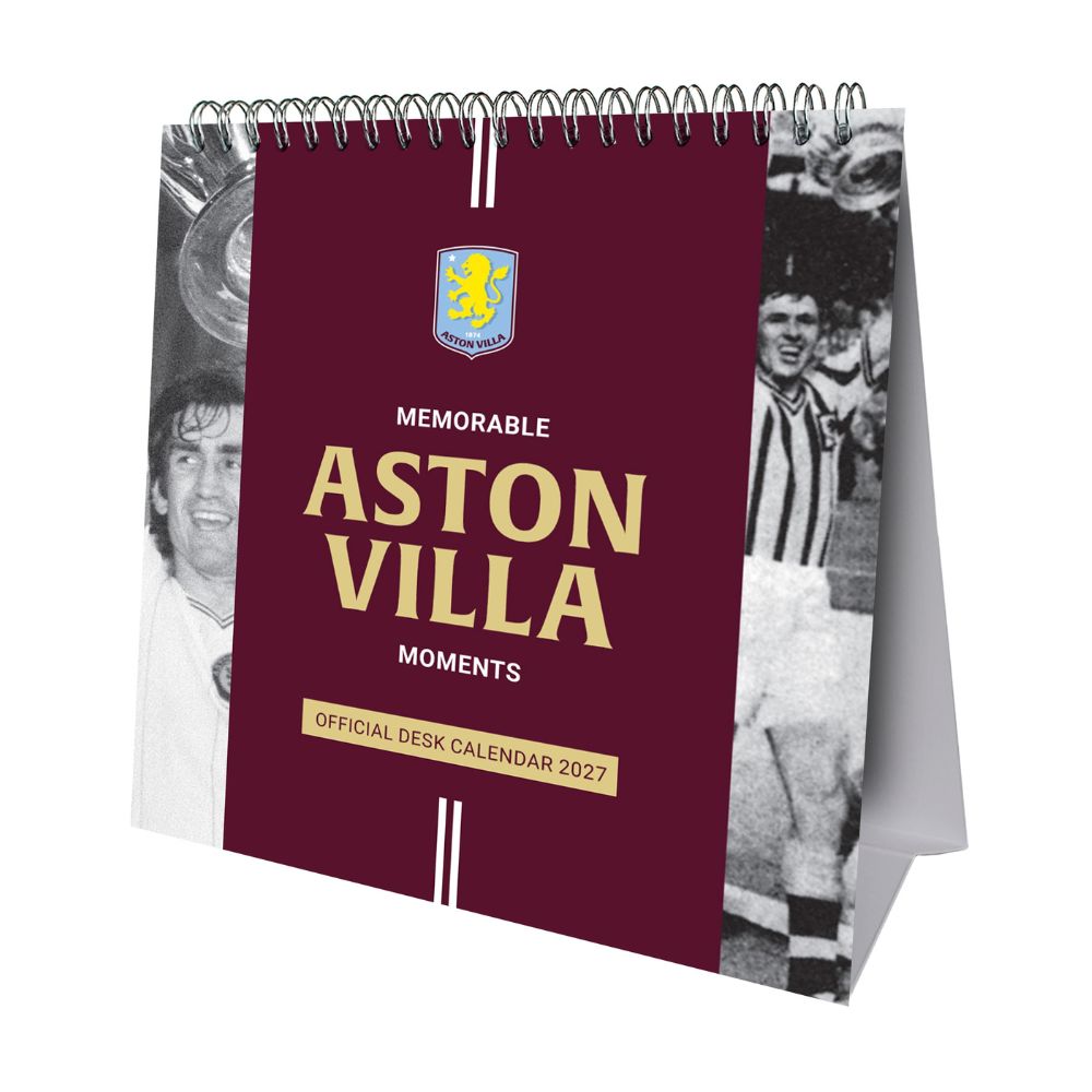 ASTON VILLA FC 2027 DESK EASEL CALENDAR