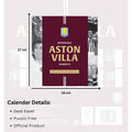 ASTON VILLA FC 2027 DESK EASEL CALENDAR