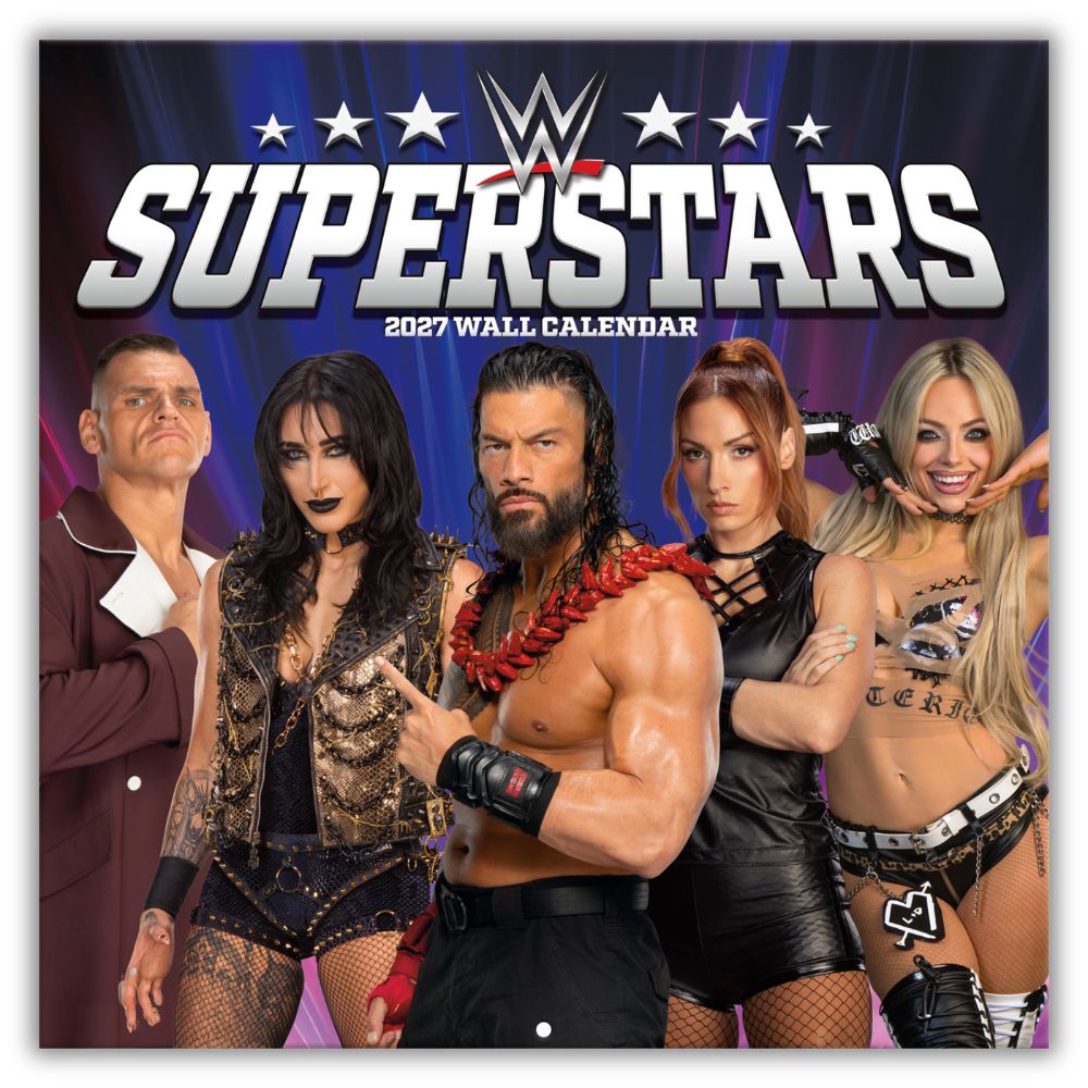 WWE SUPERSTARS 2027 SQUARE CALENDAR
