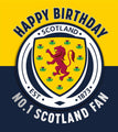 Scotland FC Birthday Card