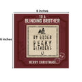 Peaky Blinders fratello cartolina di Natale con sottobicchiere