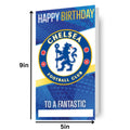 Chelsea FC Personalise Birthday Card With Included Sticker Sheet