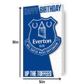 Everton FC 'Up The Toffees' Birthday Card