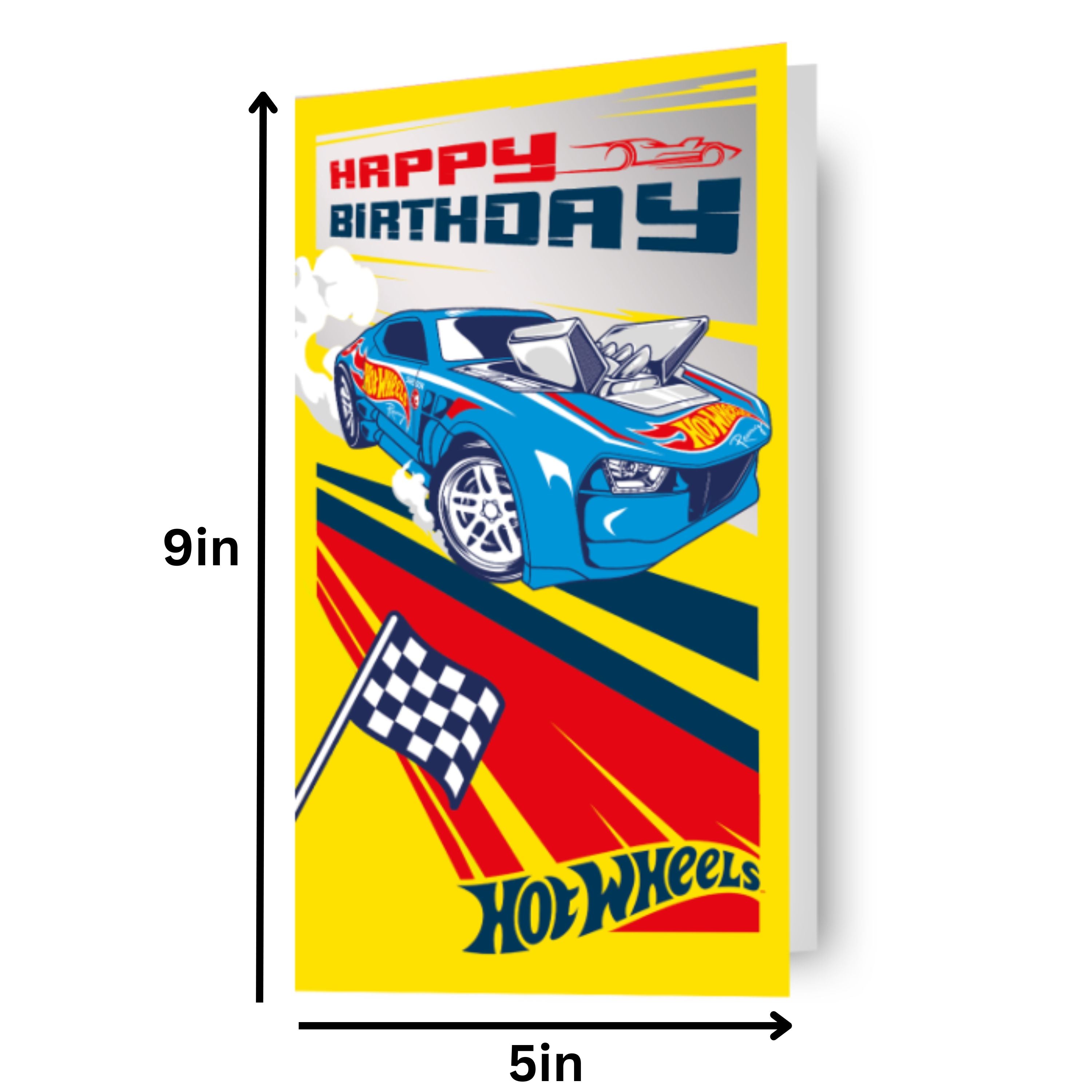Hot Wheels Blue Car Birthday Card – Danilo Promotions