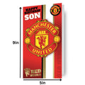 DANILO PROMOTIONS LIMITED Manchester United - Carta da regalo, 2 fogli con 2 etichette, motivo: Man United DANILO PROMOTIONS LIMITED Manchester United - Carta da regalo, 2 fogli con 2 etichette, motivo: Man United