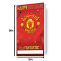 Manchester United FC Personalise Relation Birthday Card With Included Sticker Sheet