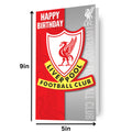 Biglietto con stemma di buon compleanno Liverpool