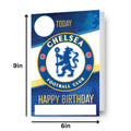 Chelsea FC Personalise Any Name & Age Birthday Card With Included Sticker Sheet