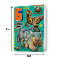 Jurassic World '6 Today' 6th Birthday Card