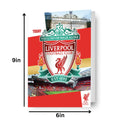 Liverpool FC Personalise Name & Age Birthday Card Using Included Sticker Sheet