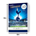 Tottenham Hotspur Personalise Name & Age Birthday Card With Sticker Sheet