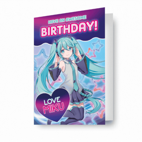 Hatsune Miku Lenticular Birthday Card