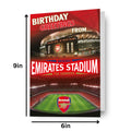 Arsenal FC Football Club Emirates Stadium Pop-up Birthday Card