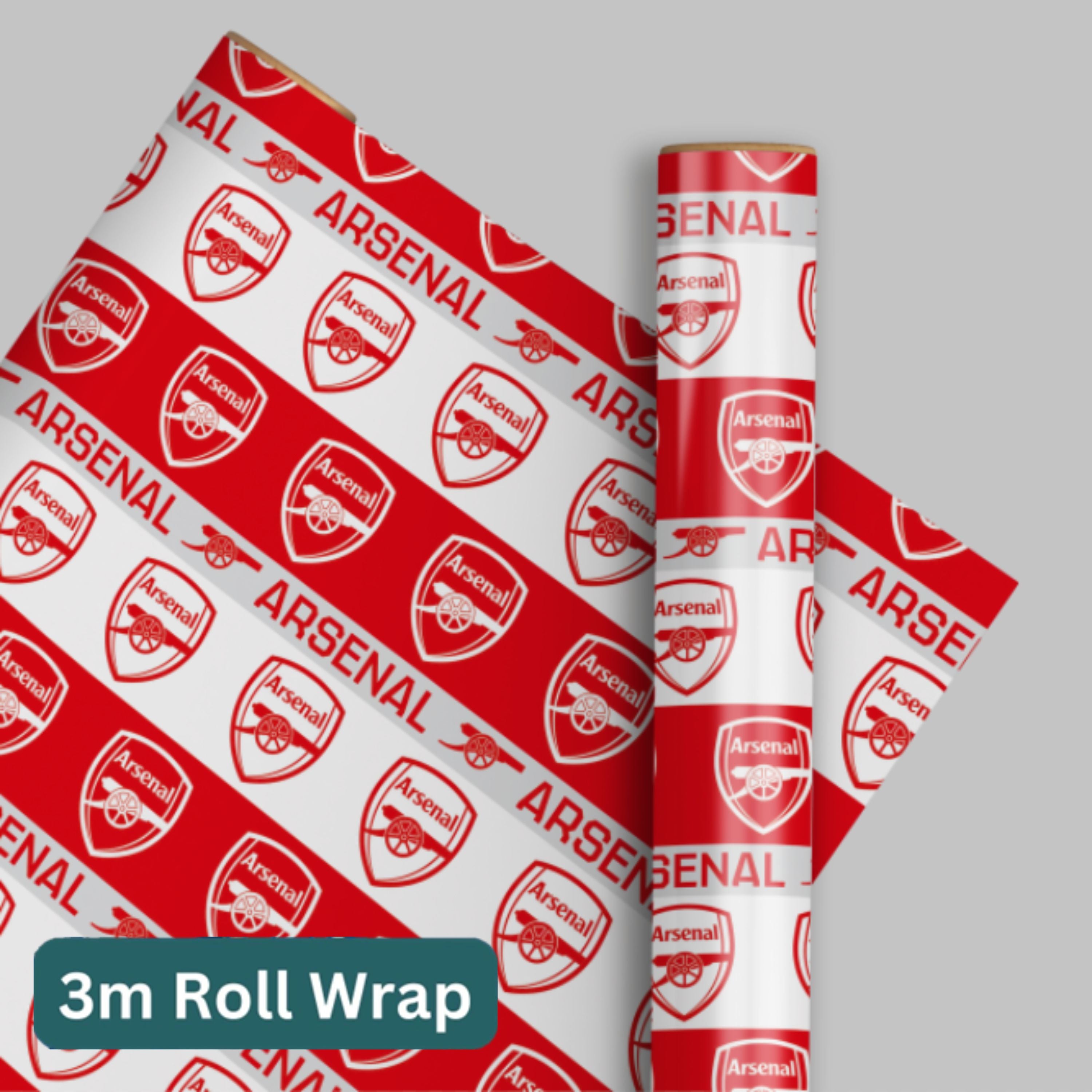 Arsenal Paper Arsenal FC 3m Roll Wrapping Paper – Danilo Promotions