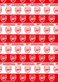 Arsenal FC 3m Roll Wrapping Paper