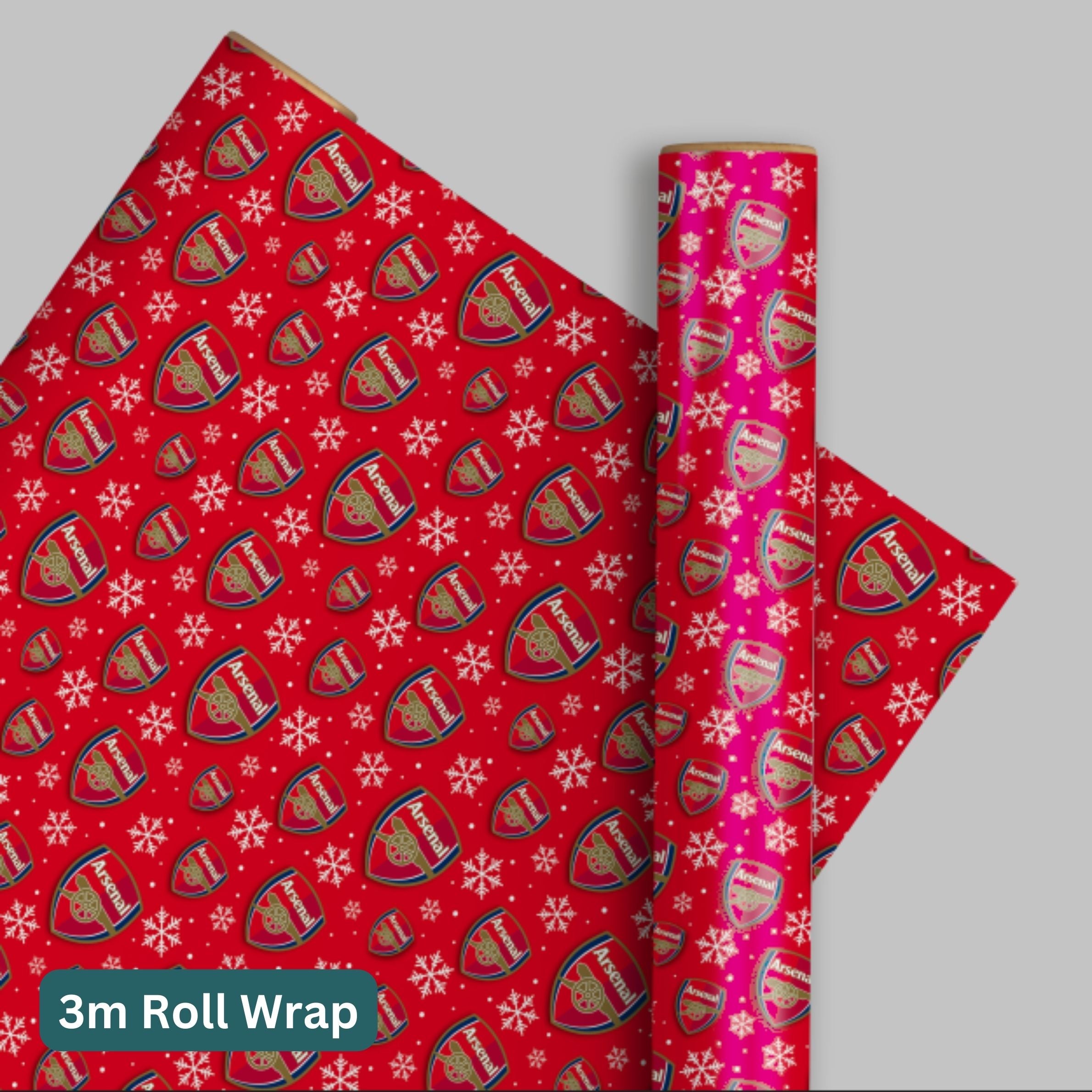 Arsenal Paper Arsenal FC Christmas Wrapping Paper 3m Roll – Danilo Promotions