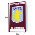 Aston Villa Personalised Crest Birthday Card