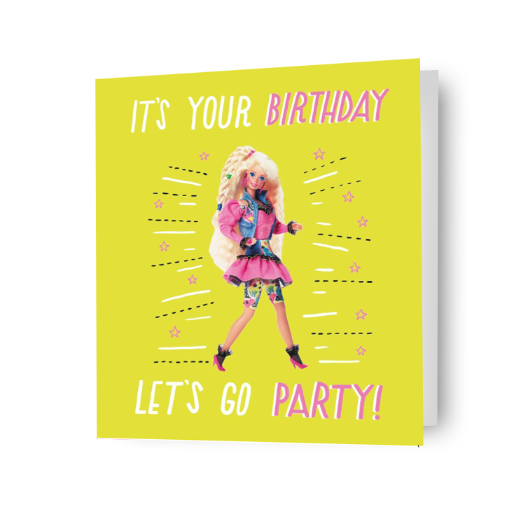 Barbie 'Let's Go Party!' Verjaardagskaart