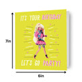 Barbie 'Let's Go Party!' Birthday Card