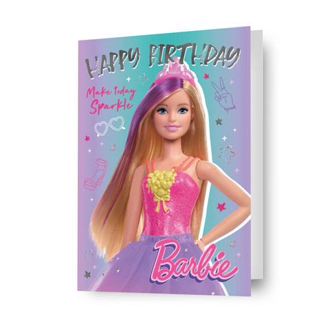 Barbie Happy Birthday Card