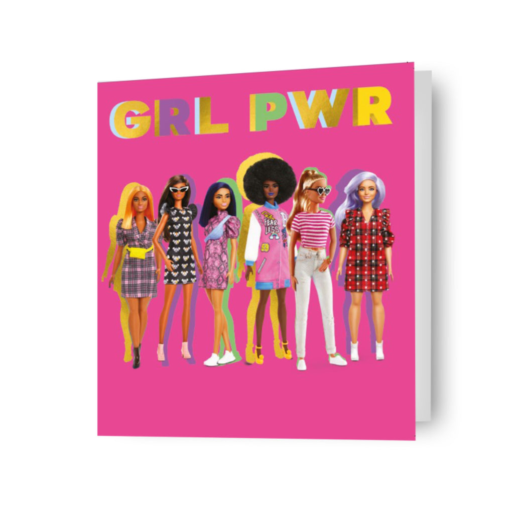 Barbie 'GRL PWR' Birthday Card