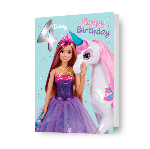 Barbie '4 Today' Birthday Card