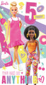 Barbie '5 Today' 5th Birthday Card