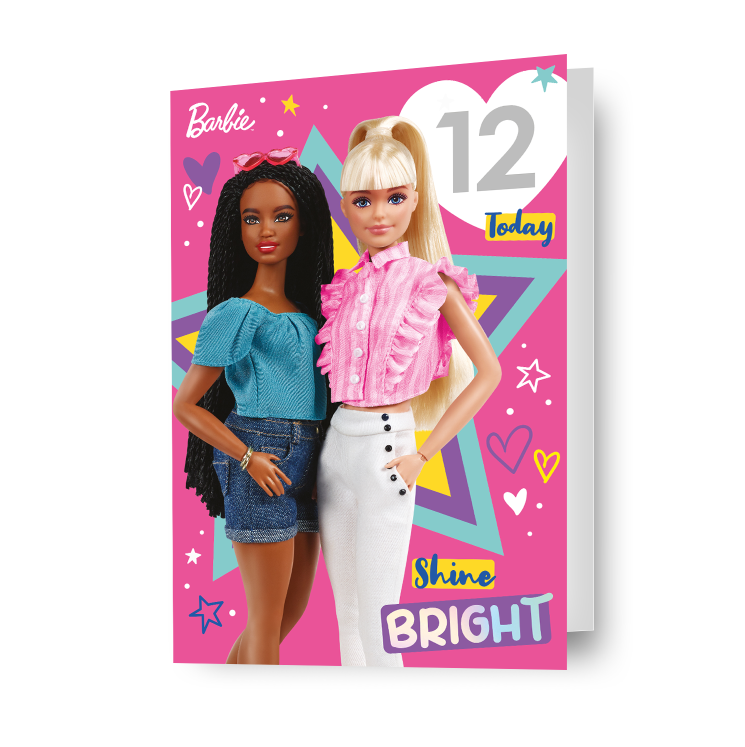 Barbie Age Sticker Birthday Card