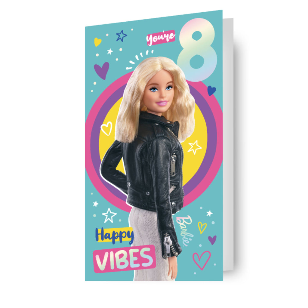 Barbie Age 8 Birthday Card