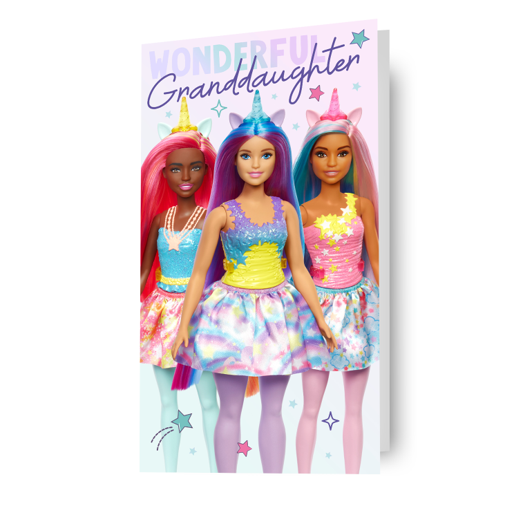 Barbie 'Granddaughter' Birthday Card