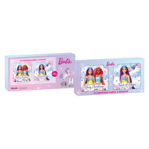 Barbie Multipack van 12 kerstkaarten