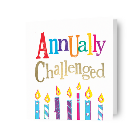 Brightside 'Annually Challenged' Birthday Card