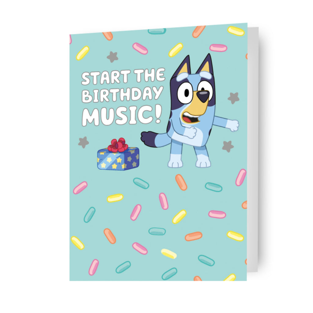 Bluey 'Birthday Music!' Verjaardagskaart