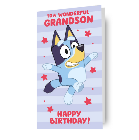 Bluey 'Grandson' Birthday Card