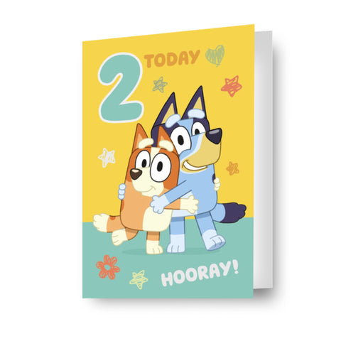 Bluey Age 2 Birthday Card