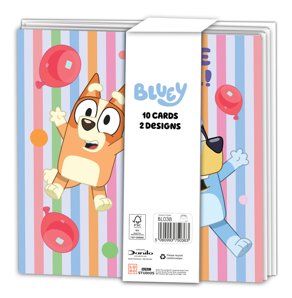 Bluey Multipack of 10 Cards