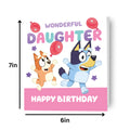 Bluey 'Daughter' Birthday Card