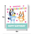 Bluey 'Granddaughter' Birthday Card