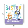 Bluey 'Sister' Birthday Card