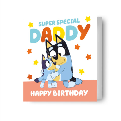 Bluey Daddy Birthday Card