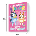 Bluey Sister Birthday Card