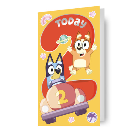Bluey Age 2 Birthday Card