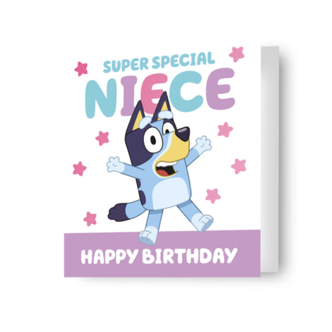 Bluey Niece Birthday Card