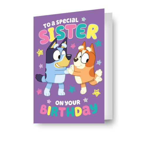 Bluey Sister Birthday Card